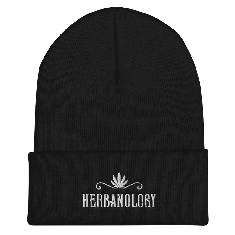 Unisex Cuffed Beanie Black with Logo