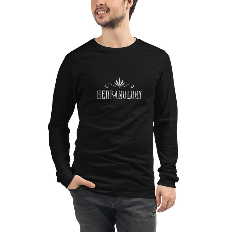 Unisex Long Sleeve Tee in Black with Logo